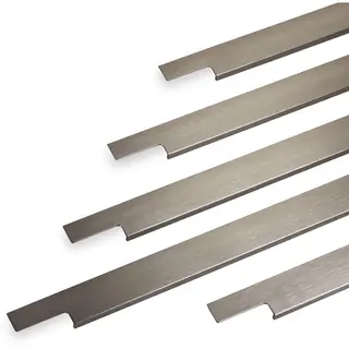 Griffleiste Slim 795 Mm Edelstahloptik Gebürstet Zum EinfrÄSen (Harpunenstegmontage) Möbelgriff Schrankgriff Küchengriff Von Sotech