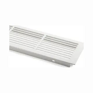 So-tech - 2er Pack - Lüftungsgitter Schlitzlochung Aluminium 500 X 86 Mm Weiß Lackiert