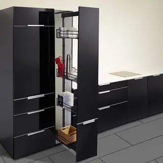 So-Tech Kesseböhmer Dispensa-x Mit Korbset Anthrazit Apothekerauszug 100 Kg Tragkraft Für Korpusbreite 300 Mm U. Korpusinnenhöhe 1600 - 2000 Mm