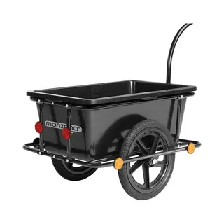 monzana® Bike Cargo Trailer Black 90L 80kg With Coupling