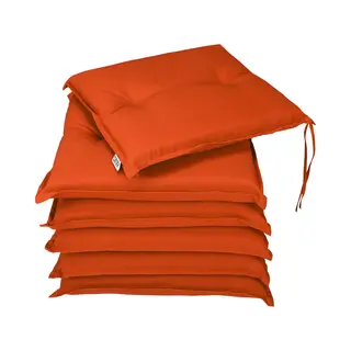 Detex® Seat Cushion Set Of 6 Boston Orange 43x39x5cm