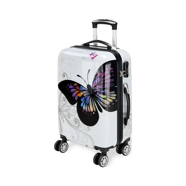 Deuba® Hard Shell Suitcase Butterfly 66L thumbnail