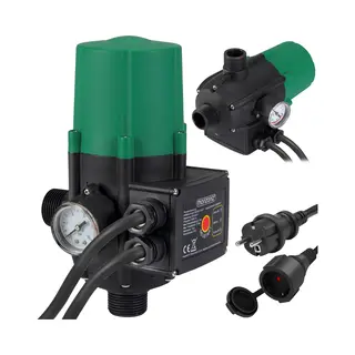 Monzana® Pumpensteuerung Trockenlaufschutz 10 Bar Druckschalter Hauswasserwerk Pumpendruckregler Pumpenschalter Druckwächter Baranzeige Mit Kabel