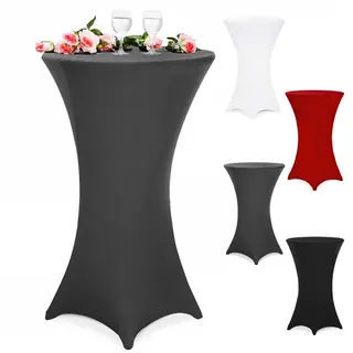 Detex Statafelrok Tafelkleed Stretch 30°C Wasbaar Ø 60 Cm Antraciet