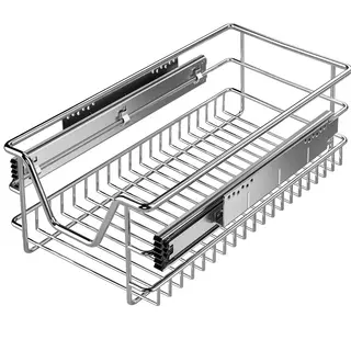 Casaria Lade - Telescopisch Voor 30cm Kastbreedte 27x44x14cm - Zilver