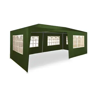 Casaria® Gazebo Rimini Green 3x6m Incl Side Panels