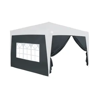 Casaria® Gazebo Side Panel 2Pcs Set Anthracite 3x2m