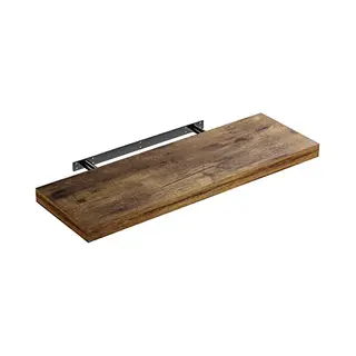 Casaria Wandregal Freischwebend Inkl. Halterung Mdf 15kg Tragkraft 3, 8cm Stärke Wand Flur Board Regal Bücherregal Hängeregal Küchenregal 70cm Eiche