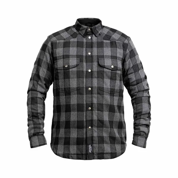 John Doe Motoshirt Xtm | Motorradjacke | Xtm | Einsetzbare Protektoren | Atmungsaktiv | Motorrad Motoshirt JDL5004-L, Grau/schwarz, L thumbnail