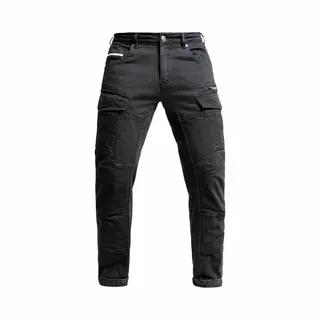 John Doe Defender - Monolayer |Ce - Zertifizierung Aaa | Motorradhose| Atmungsaktiv | Cargo Hose | Hose Mit Seitentaschen | Mit Protektoren