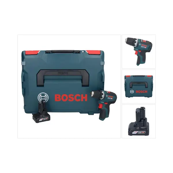 Bosch Professional, Boormachine + Slagboor, Gsr 12V-35 Accuboormachine 12V 35Nm In L-Boxx + 1x 6.0Ah Accu - Zonder Lader thumbnail