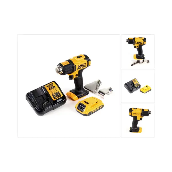 Dce 530 D1 Akku Heißluftpistole 18v 530°c + 1x Akku 2, 0ah + 1x Lader + Flächen- Und Reflektordüse - Dewalt thumbnail