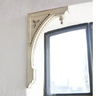 Mirabeau Wanddekoobjekt Wandornament 2er Set Bizue Antikweiß