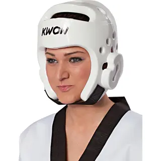 Kwon® Taekwondo Kopfschutz 40063 Pu Ce Weiß Wtf Kopfschützer - M