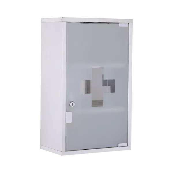 Medicijnkast Met Slot En 3 Vakken Rvs 30 X 18 X 50 Cm thumbnail