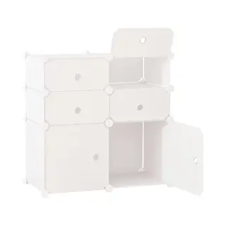 Homcom Kommode Regal Mit Aufbewahrungsboxen