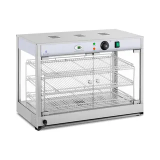 Warmhoudvitrine- 1.200 W - Led Display - Royal Catering