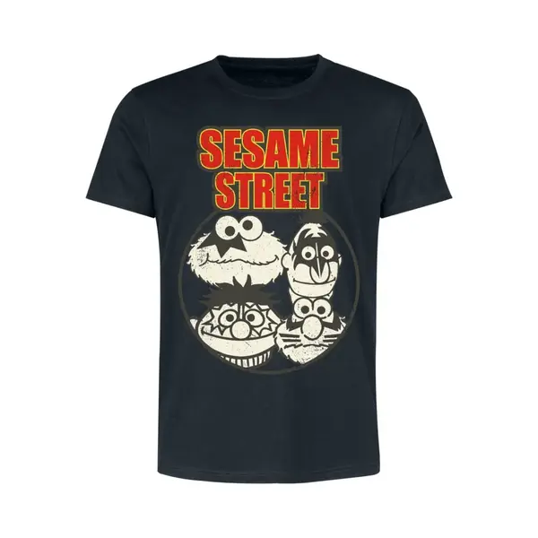 Sesame Street Monster Street T-Shirt Black thumbnail