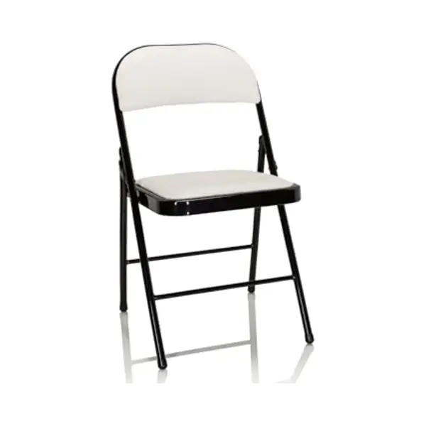 Konferenzstuhl / Besucherstuhl / Klappstuhl Tudela Pu Weiß Hjh Office thumbnail