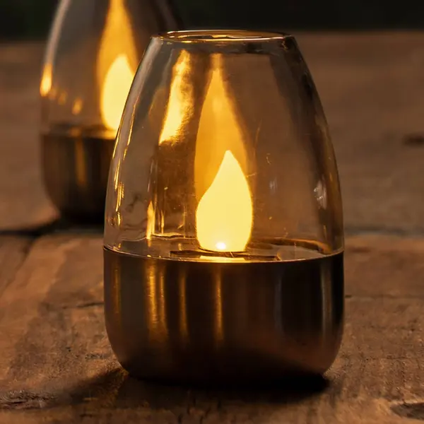 Lindby Led Tafellampen Pedas, Set Van 10, Grijs thumbnail