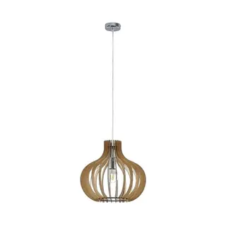 Lindby Ceiling Light Sina Dimmable (Scandinavian) In Brown Made Of Wood For E.g. Living Room & Dining (1 Light Source, E27) From Pendant Lighting Lamp