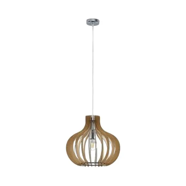 Lindby Ceiling Light Sina Dimmable (Scandinavian) In Brown Made Of Wood For E.g. Living Room & Dining (1 Light Source, E27) From Pendant Lighting Lamp thumbnail