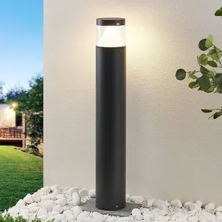 Lucande Led-Pollerlampe Darja, Anthrazit, Metall, 100cm, IP54