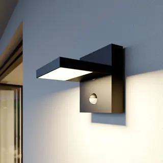 Lucande Led Wandleuchte Aussen Mit Bewegungsmelder, Wandlampe Außen 60° Schwenkbar IP54 Außenleuchte Sensor 14W Außenwandleuchte Garten