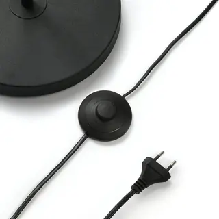 Lindby Vloerlamp Karoli, Zwart, 156 Cm, Metaal, Flexibele Arm