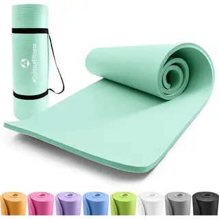 #DoYourFitness X World Fitness | Fitnessmatte "Yogini" | 183x61x1cm | Phthalatfrei & Rutschfest | Gymnastikmatte Ideal Für Yoga, Pilates, Fitness,