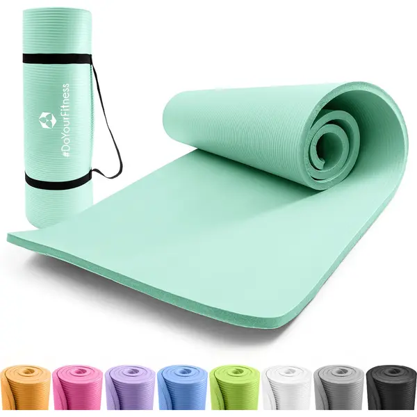 #DoYourFitness X World Fitness | Fitnessmatte "Yogini" | 183x61x1cm | Phthalatfrei & Rutschfest | Gymnastikmatte Ideal Für Yoga, Pilates, Fitness, thumbnail
