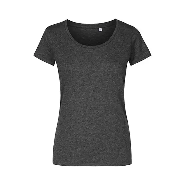 Promodoro Women´s Deep Scoop T-Shirt XO1545 - Heather Black - 3XL thumbnail