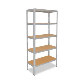 Shelfplaza Home Metalen Stellingkast - 200x100x50 Cm - Verzinkt - 5 Planken