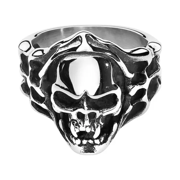 EtNox Hard And Heavy Evil Skull Ring Multicolor thumbnail