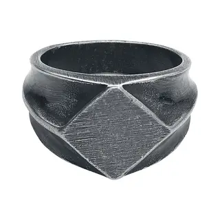 EtNox Hard And Heavy Basic Ring Silberfarben