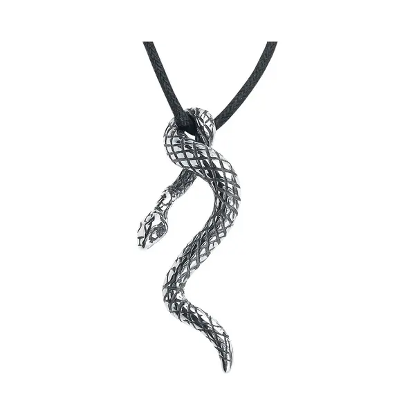 EtNox Snake Hanger Zilverkleurig Roestvrij Staal - thumbnail