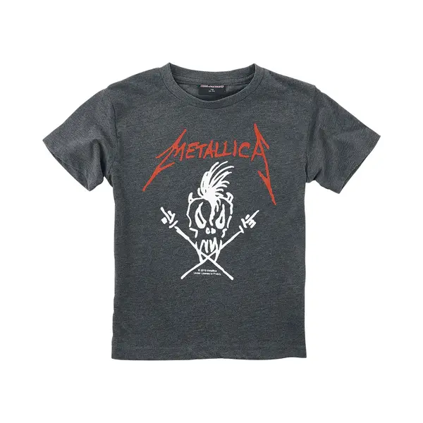 Metallica Metal-Kids - Scary Guy T-Shirt Mottled Anthracite thumbnail