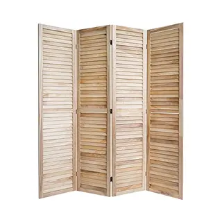 Homestyle4u Kamerscherm - 160x170 Cm - Naturel - 3-delig