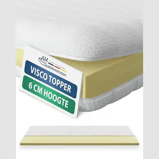 Am Qualitätsmatratzen Visco Topper 90x200cm Memory Foam - Made In Germany - Oeko Tex Zertfizierter Viscoschaum Topper 90x200 H2 Mit Waschbarem Bezug