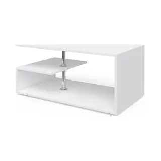 Couchtisch Guillermo, Weiß, 91 X 52, 6 Cm, Vicco