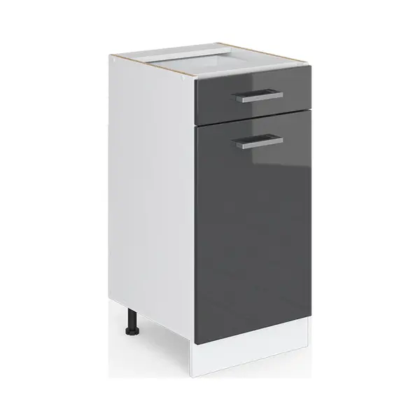 Vicco Unterschrank R-Line, Anthrazit Hochglanz/Weiß, 40 Cm Ohne Arbeitsplatte (1-St) thumbnail
