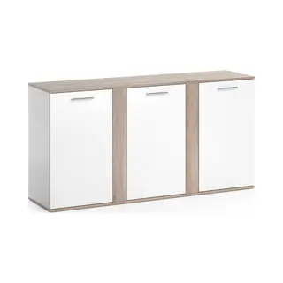 Vicco Chest Of Drawers Novelli, Sonoma, 40 X 80 Cm With Doors, Suitable For Storing Clothing And Household Items