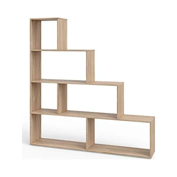 Vicco Staircase Shelf, Sonoma, 163 X 155 Cm, Can Be Used As A Room Divider With Open Step Compartments thumbnail