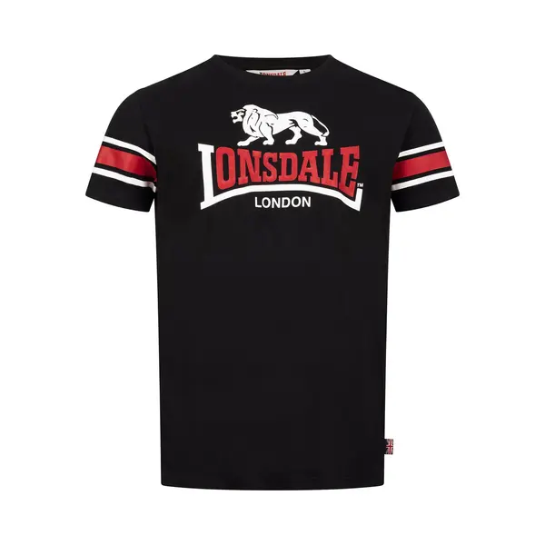 Lonsdale Men's Hempriggs T-Shirt, Black/Red/White, Xl thumbnail