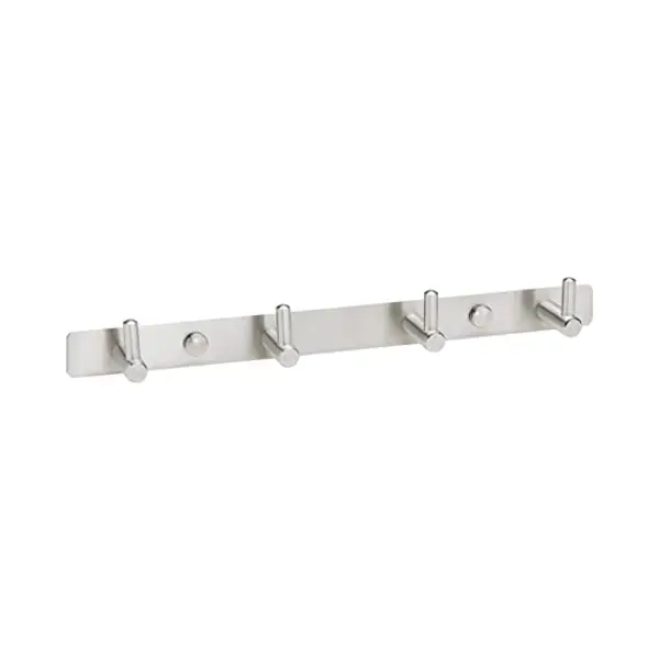 Sotech Garderobenhaken Kara Edelstahl Als Einzelhaken Oder Hakenleiste Mit 4/6/8 Haken Garderobenleiste Wandhaken Wandgarderobe, Größe Wählbar (4 Haken - thumbnail