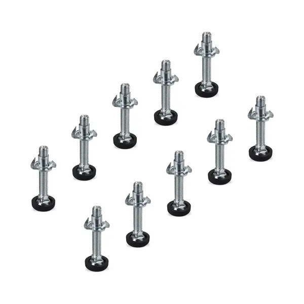Sotech Set Van 10 Verstelschroeven M8 X 45 Mm Met Inslagmoer En Kunststof Voet thumbnail