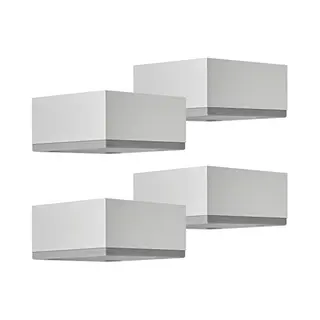So-tech - 4er Set Möbelfüße Motel 65 X 65 Mm Höhe 35 Mm Silberoptik Eloxiert