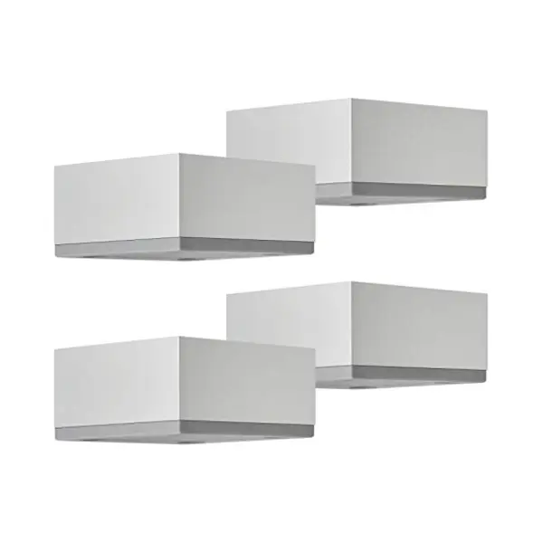 So-tech - 4er Set Möbelfüße Motel 65 X 65 Mm Höhe 35 Mm Silberoptik Eloxiert thumbnail