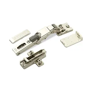 So-tech - 2 X Salice Universalscharnier Mit Dämpfer Für Glastür Oder Spiegeltür 110° Mit Kreuz-montageplatte Höhe 6 Mm Mit Euroschrauben,