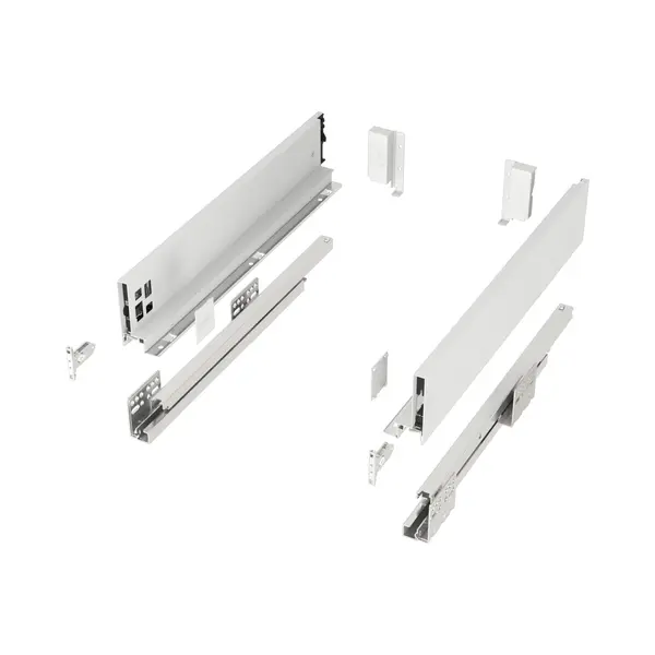 So-tech - Schubladensystem Junker Slim Weiß H, 84 Mm Softclose Bis 40 Kg Belastbar Mit 13 Mm Schlanken Schubladenzargen - Nennlänge 550 Mm thumbnail